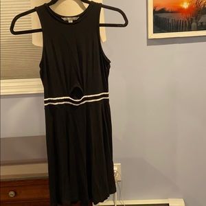 Black cut out dress
